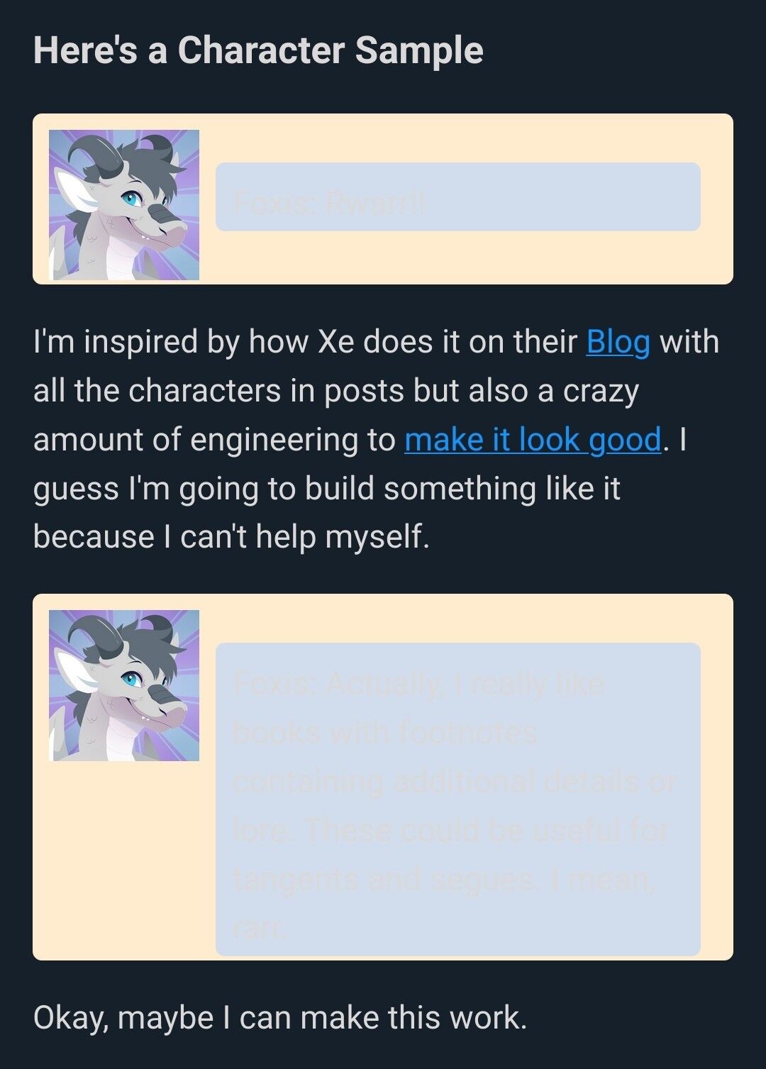 dark theme issues